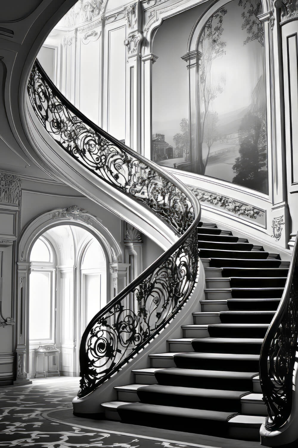 Interior steel Railings design of stair steel 1